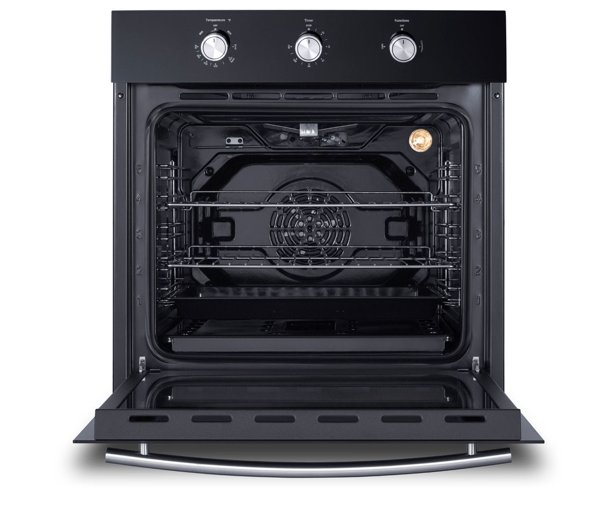 Picture of Summit Appliance SGW241BK 24 in. Wide Gas Wall Oven&#44; Black - Stainless Steel