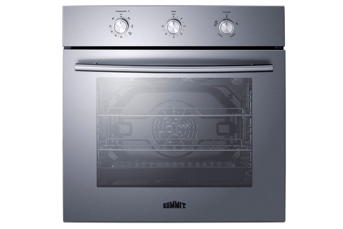 Picture of Summit Appliance SGW243SS 24 in. Wide Gas Wall Oven&#44; Stainless Steel