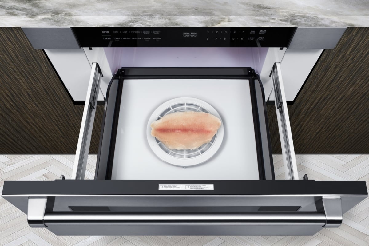 Picture of Summit Appliance MDR30SS 30 in. Wide Built-In Drawer Microwave