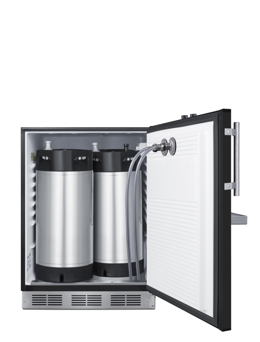 Picture of Summit Appliance SBC58BFRTPCFADA 24 in. Wide Front Tap Built-In Cold Brew Coffee Kegerator&#44; Black - ADA-Compliant