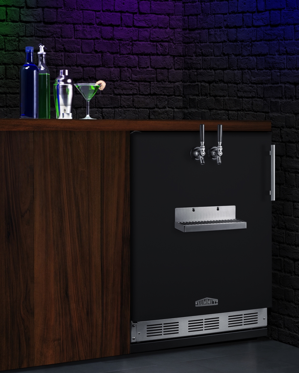 Picture of Summit Appliance SBC58BFRTPCFLHD 24 in. Wide Front Tap Built-In Cold Brew Coffee Kegerator&#44; Black