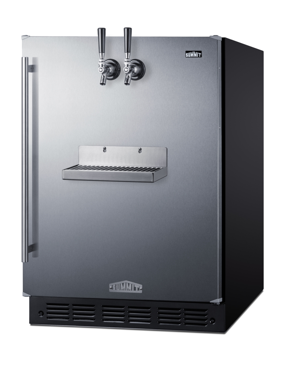 Picture of Summit Appliance SBC7BRSFRTPCFADA 24 in. Wide Front Tap Built-In Cold Brew Coffee Kegerator - ADA-Compliant - Stainless Steel - 5.3 cu. ft.