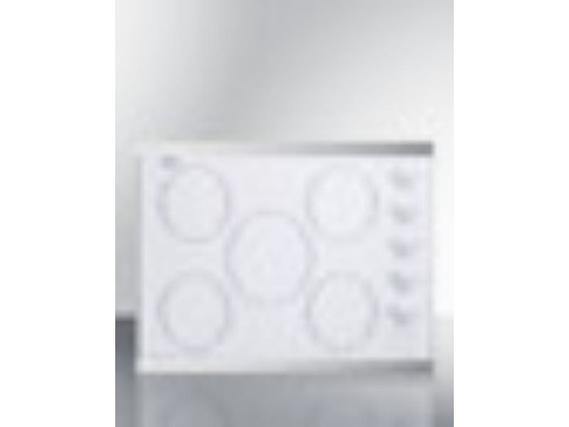 Picture of Summit CRS5B14W 27 in. Wide 230V 5-Burner Radiant Cooktop - White
