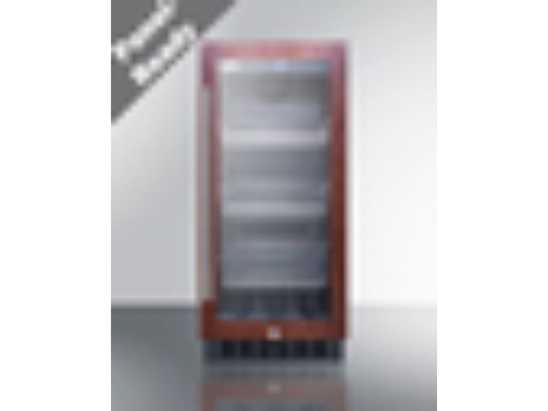 Picture of Summit SCR1536BGPNR 14.75 in. 2.45 cu. ft. Wide Built-In Beverage Center - Black