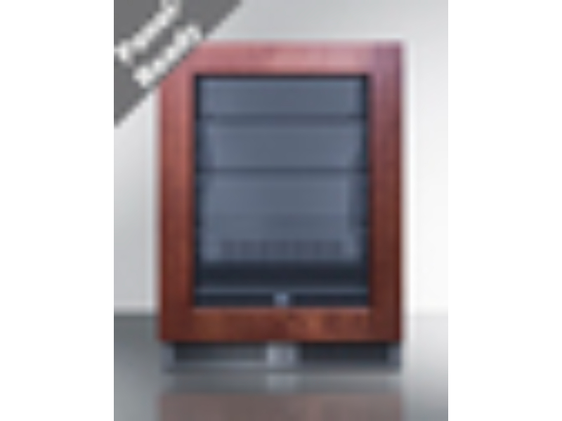 Picture of Summit CL24BV1PNRLHD 23.38 in. Wide Glass-Panel-Ready Frame Built-In Beverage Center - Black