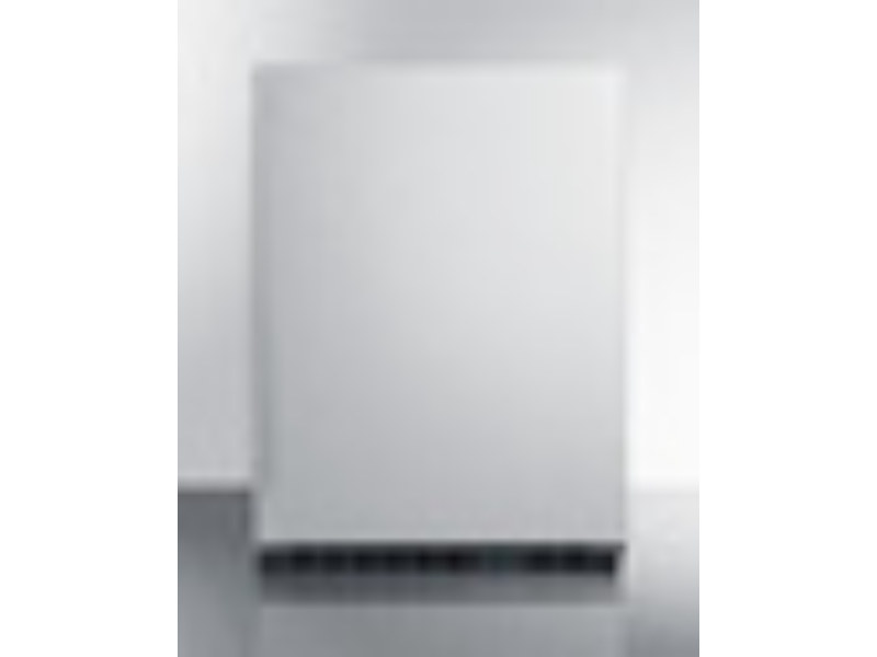 Picture of Summit SCR610BLSDV1 23.63 in. Wide Stainless Steel Built-In Beverage Center - Black