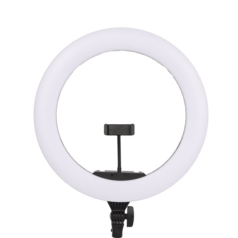 Picture of Blackmore BLR-18LED LED Selfie Ring Light with Tripod&#44; White & Black