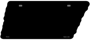 TN-012 5.5 x 12 in. Black Solid Novelty Metal Tennessee License Plate Tag