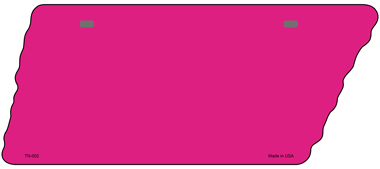 TN-002 5.5 x 12 in. Pink Solid Novelty Metal Tennessee License Plate Tag