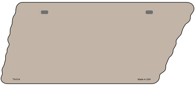 TN-014 5.5 x 12 in. Tan Solid Novelty Metal Tennessee License Plate Tag
