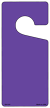 Picture of Smart Blonde DH-010 4 x 9 in. Purple Solid Blank Novelty Metal Door Hanger
