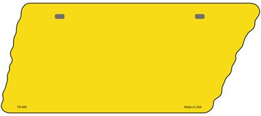 TN-005 5.5 x 12 in. Yellow Solid Novelty Metal Tennessee License Plate Tag