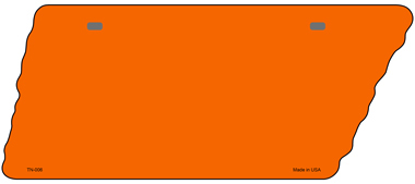 TN-006 5.5 x 12 in. Orange Solid Novelty Metal Tennessee License Plate Tag