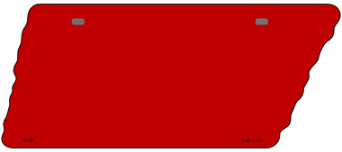 TN-007 5.5 x 12 in. Red Solid Novelty Metal Tennessee License Plate Tag