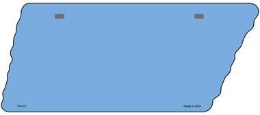 TN-011 5.5 x 12 in. Light Blue Solid Novelty Metal Tennessee License Plate Tag