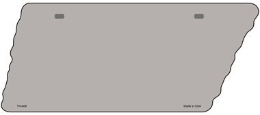 TN-008 5.5 x 12 in. Gray Solid Novelty Metal Tennessee License Plate Tag