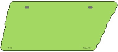 TN-013 5.5 x 12 in. Lime Green Solid Novelty Metal Tennessee License Plate Tag
