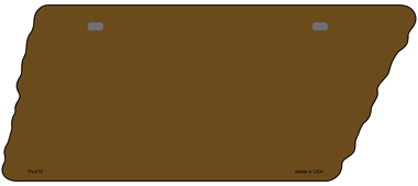 TN-010 5.5 x 12 in. Brown Solid Novelty Metal Tennessee License Plate Tag