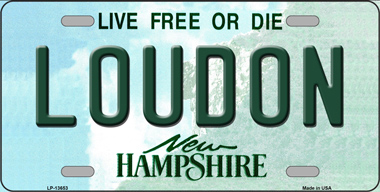 LP-13653 6 x 12 in. Loudon New Hampshire Novelty Metal License Plate Tag