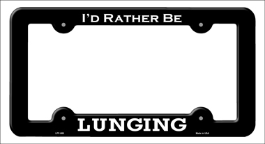 LPF-069 6 x 12 in. Lunging Novelty Metal License Plate Frame