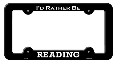 LPF-086 6 x 12 in. Reading Novelty Metal License Plate Frame