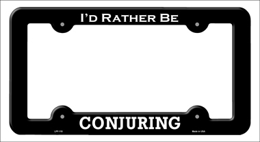 6 x 12 in. Conjuring Novelty Metal License Plate Frame