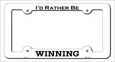 LPF-117 6 x 12 in. Winning Novelty Metal License Plate Frame