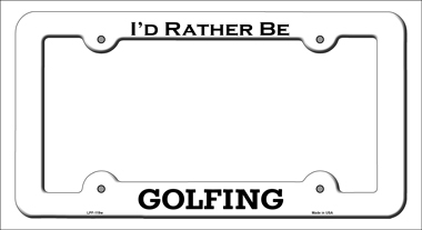 LPF-119 6 x 12 in. Golfing Novelty Metal License Plate Frame