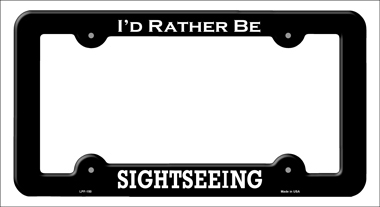 LPF-150 6 x 12 in. Sightseeing Novelty Metal License Plate Frame