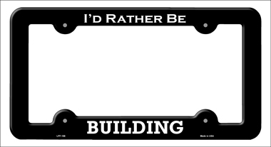 LPF-188 6 x 12 in. Building Novelty Metal License Plate Frame