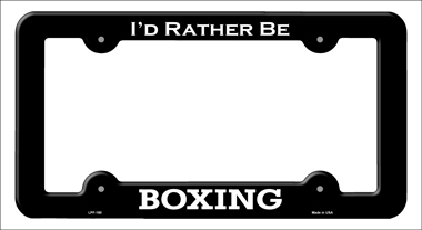 LPF-180 6 x 12 in. Boxing Novelty Metal License Plate Frame