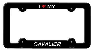 LPF-200 6 x 12 in. Cavalier Novelty Metal License Plate Frame