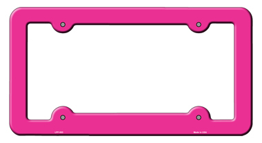 LPF-003 6 x 12 in. Solid Novelty Metal License Plate Frame, Pink