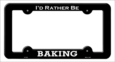 LPF-064 6 x 12 in. Baking Novelty Metal License Plate Frame