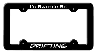 LPF-079 6 x 12 in. Drifting Novelty Metal License Plate Frame