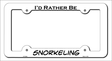 LPF-099 6 x 12 in. Snorkeling Novelty Metal License Plate Frame