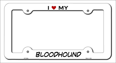 LPF-239 6 x 12 in. Bloodhound Novelty Metal License Plate Frame
