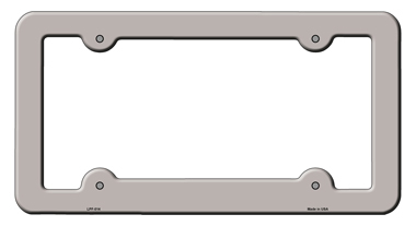 LPF-014 6 x 12 in. Tan Solid Novelty Metal License Plate Frame