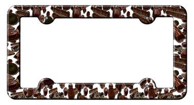 LPF-022 6 x 12 in. Chocolate Bars Novelty Metal License Plate Frame