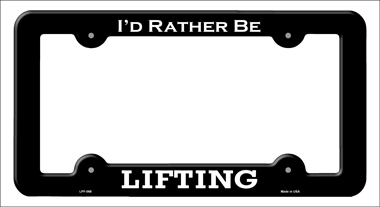 LPF-068 6 x 12 in. Lifting Novelty Metal License Plate Frame