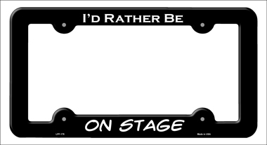 LPF-175 6 x 12 in. On Stage Novelty Metal License Plate Frame