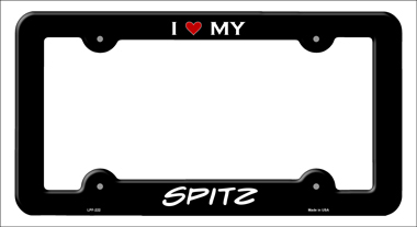 LPF-222 6 x 12 in. Spitz Novelty Metal License Plate Frame