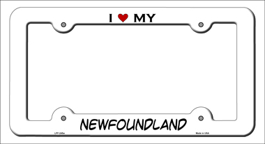 LPF-245 6 x 12 in. Newfoundland Novelty Metal License Plate Frame