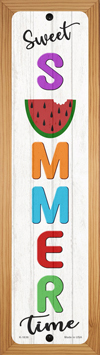 SMART BLONDE Sweet Summer Time Novelty Wood Mounted Small Metal Street Sign WB-K-1636