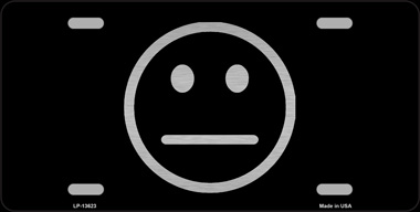 6 x 12 in. Meh Novelty Metal License Plate Tag, Black