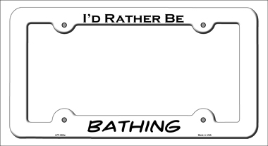 LPF-065 6 x 12 in. Bathing Novelty Metal License Plate Frame