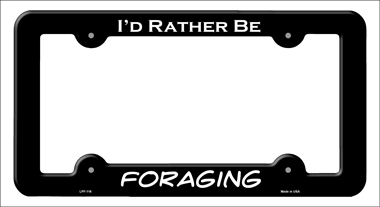 LPF-116 6 x 12 in. Foraging Novelty Metal License Plate Frame