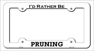 LPF-163 6 x 12 in. Pruning Novelty Metal License Plate Frame