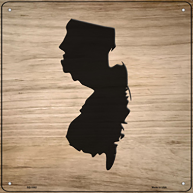 SQ-1082 New Jeepe Letter Tile Novelty Metal Square Sign