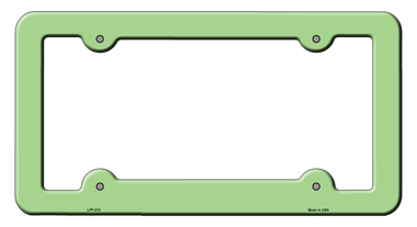 LPF-013 6 x 12 in. Solid Novelty Metal License Plate Frame, Lime Green